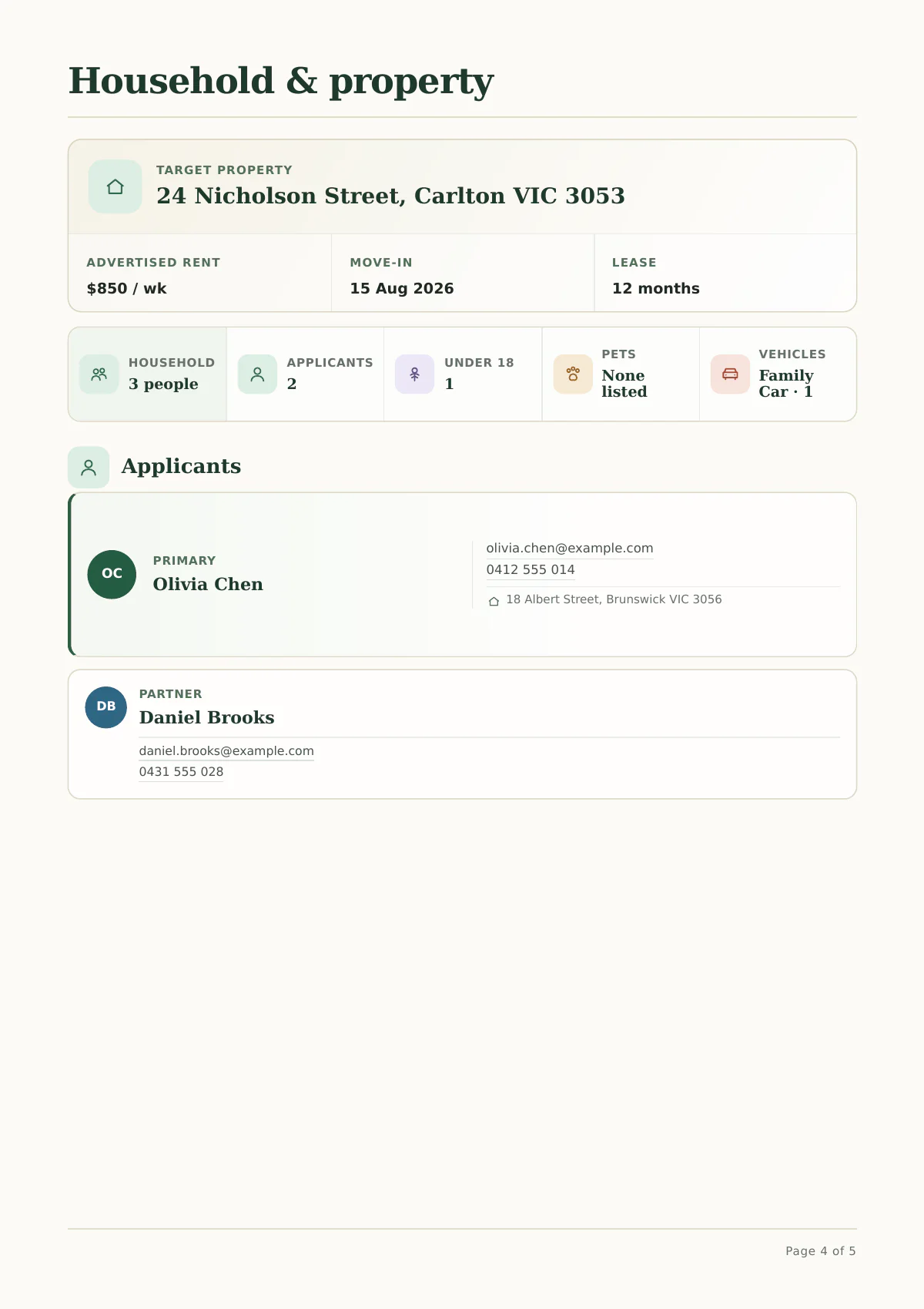 RentFiles sample application page 4 of 5